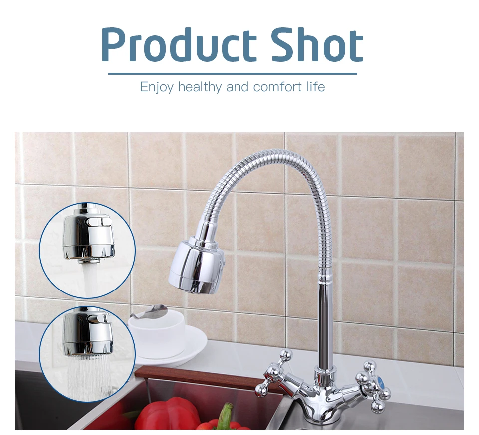 FRAP Top Quality Kitchen Sink Faucet Mixer Cold and Hot Kitchen Tap Mixer Silver Single Hole Water Tap torneira cozinha F4319