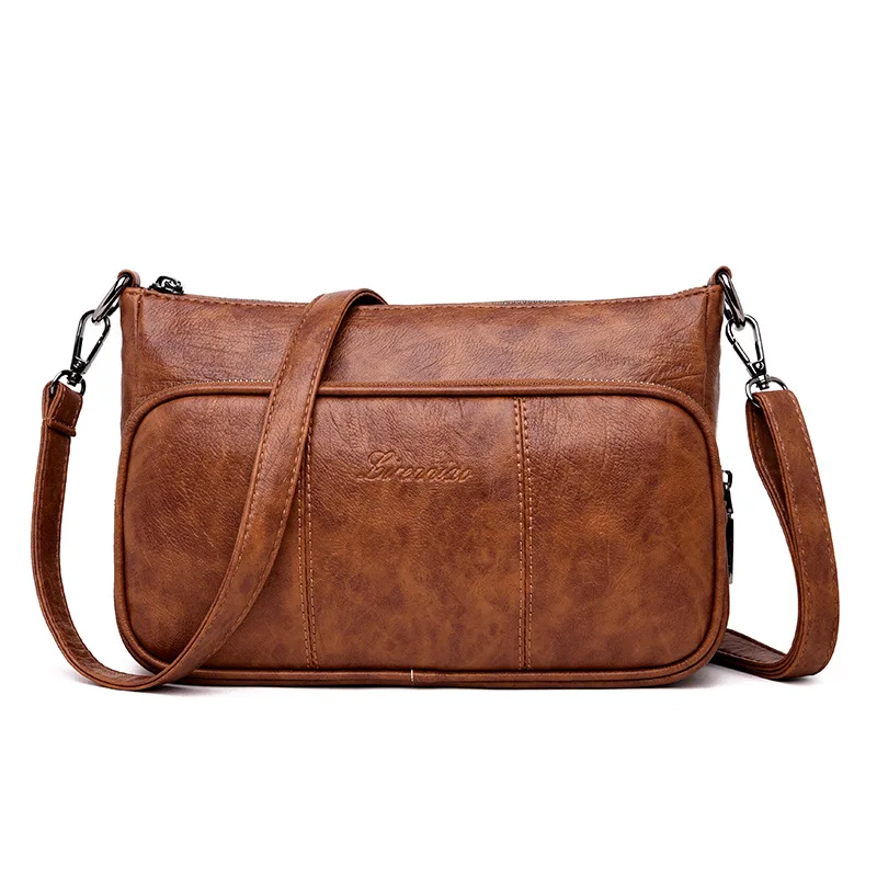 High Quality Genuine Leather Women's Handbags Shoulder CrossBody Bags For Women Messenger Bag Vintage Ladies Bolsas Feminina | Багаж и