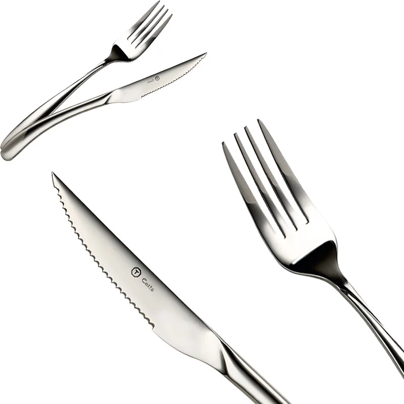 free shipping Quality knife and fork combination of cattle dinnerware setfork musicfork