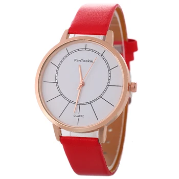 

Hot Sale relojes mujer Elegant Watch Women No Numerals Quartz Faux Leather Women Watches relogio feminino bayan kol saati Hour