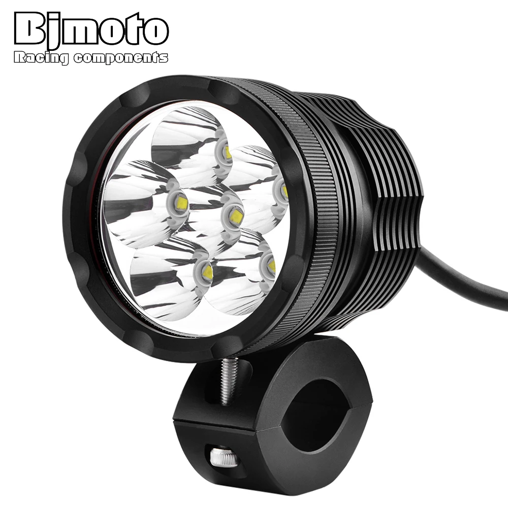 

BJMOTO 60W Headlight Fog Spot HeadLamp Spotlight Waterproof IP68 Motorcycle Bulb 10-30V