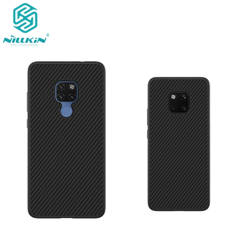 

For Huawei mate 20 Case NILLKIN top Quality Synthetic Carbon Fiber PP Plastic Hard Back Cover Case For Huawei mate 20 pro