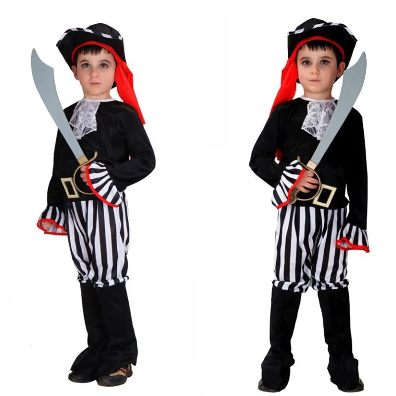 M-XL, бандитские костюмы на Хэллоуин для детей, пиратский маскарадный костюм на карнавал, Рождество, Маскарад
