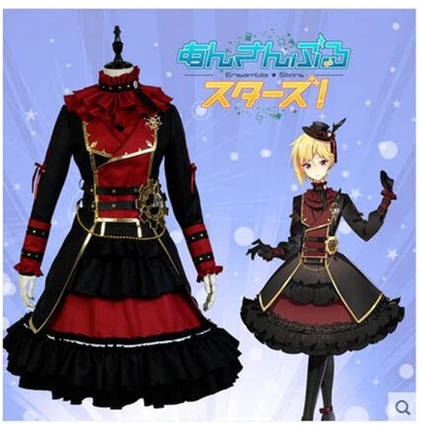 

2017 New Clothing Made Anime Ensemble Stars Valkyrie Cos Nito Nazuna Costume Halloween Party Cosplay Costumes Free Shipping C