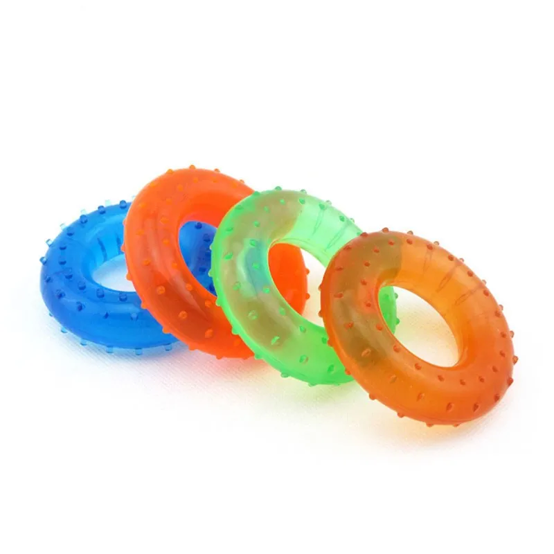 4PCS 35kg Strength Hand Grip Muscle Power Training Rubber Hand Grips