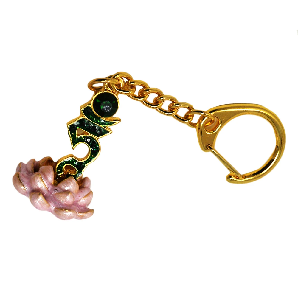 

Bejewelled Tam Keychain Feng Shui Amulet