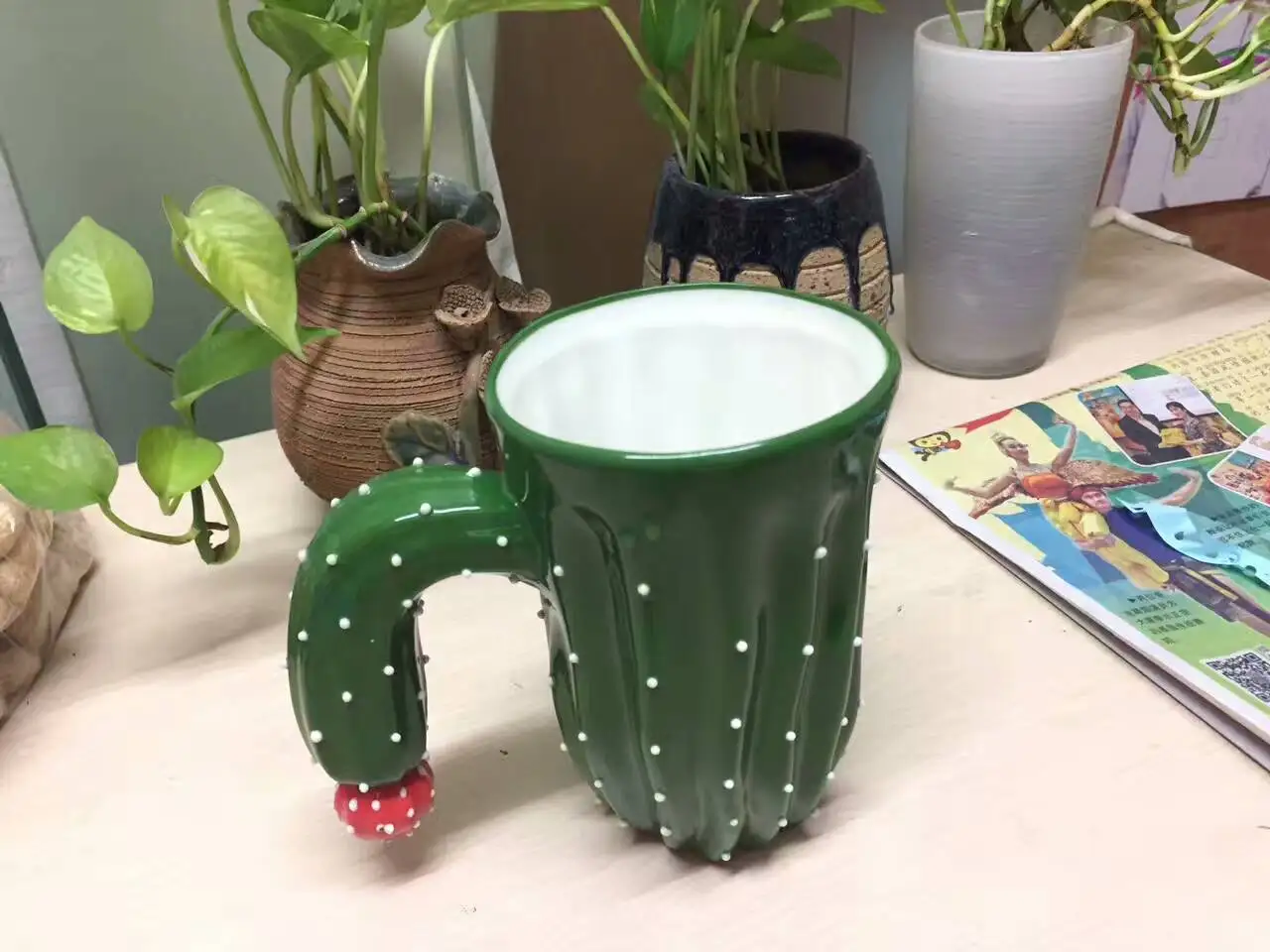 3D кактус керамическая кружка смешной Чай Молоко Кофе Кружка для кофе в офисе кружка для питья друзья подарки