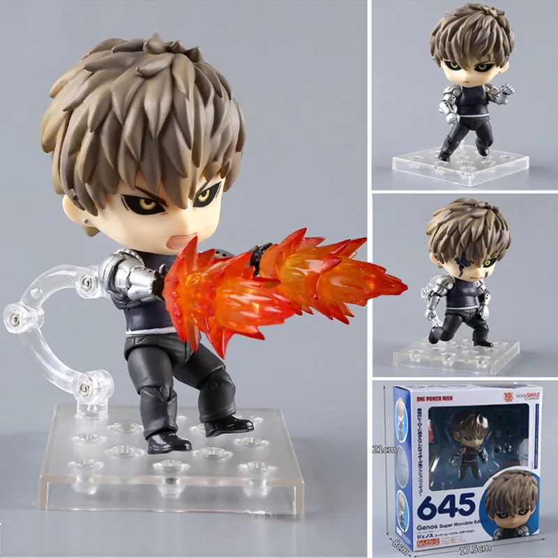 

Free Shipping 4" Nendoroid Anime One Punch Man Genos Super Movable Edition Boxed PVC Action Figure Model Doll Toys Gift #645