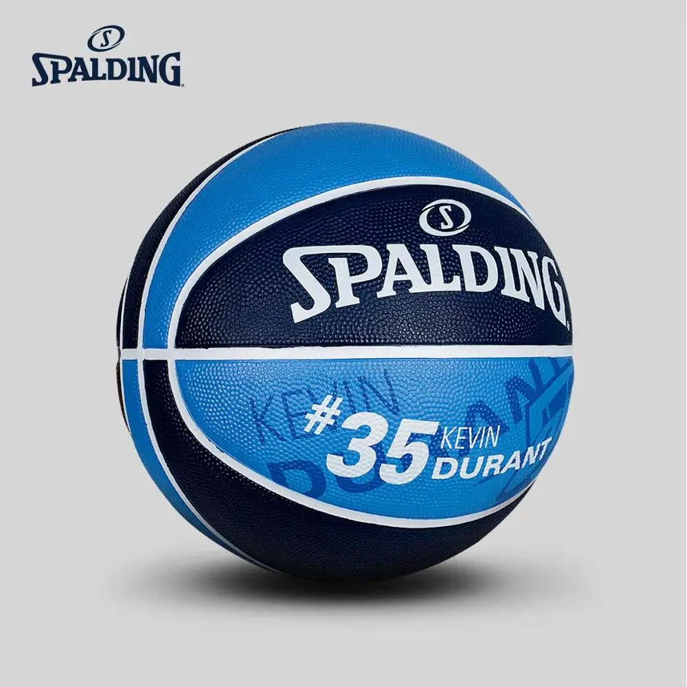 SPALDING открытый Кевин Дюрант подписи Баскетбол Официальный Размер 7 резиновый мужской матч мяч баскетбол 83-345Y