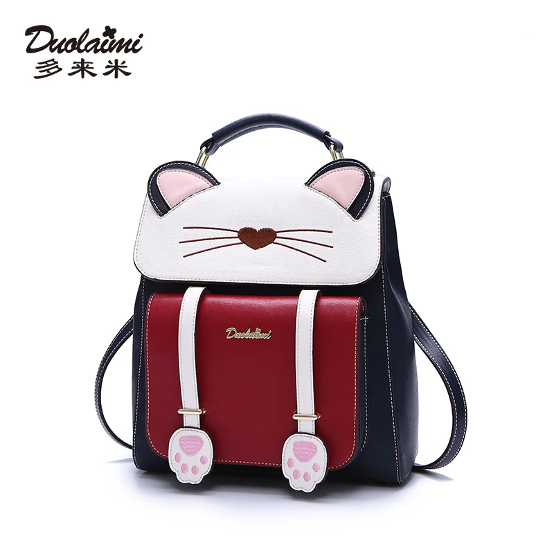 

2019 New Arrival College Style Cat Fashion Cute Bag Student Cartoon Backpack