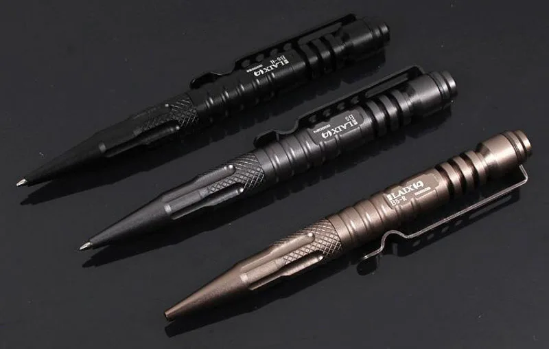 LAIX B5 тактическая ручка для самообороны черные чернила Ручка EDC инструмент для военной полиции оружие авиационный алюминиевый стеклянный выключатель для выживания