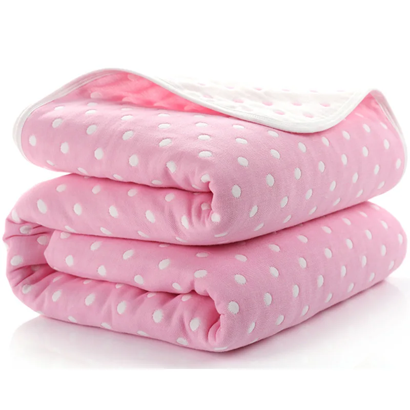 Детское одеяло 110 см Муслин Хлопок 6 слоев Толстый новорожденный пеленание ОСЕНЬ детское Пеленальное постельное белье Фламинго получение