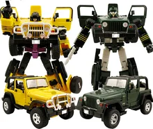 Deformation toys Detective V class yellow green car children s toys