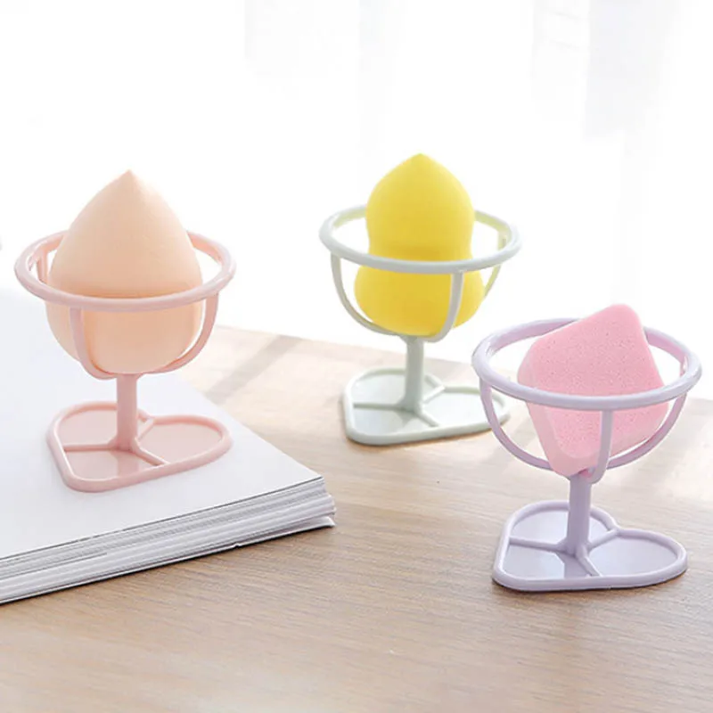 

5Pcs Portable Metal Makeup Rack Display Stand Mini Mildew Proof Egg Sponge Drying Rack Household Cosmetic Organizer storage