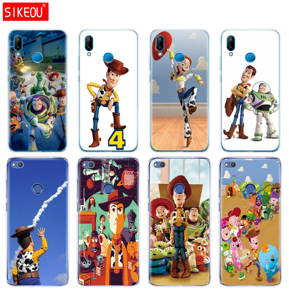 

Silicone Cover Phone Case For Huawei P20 P7 P8 P9 P10 Lite Plus Pro 2017 p smart 2018 Toy Story