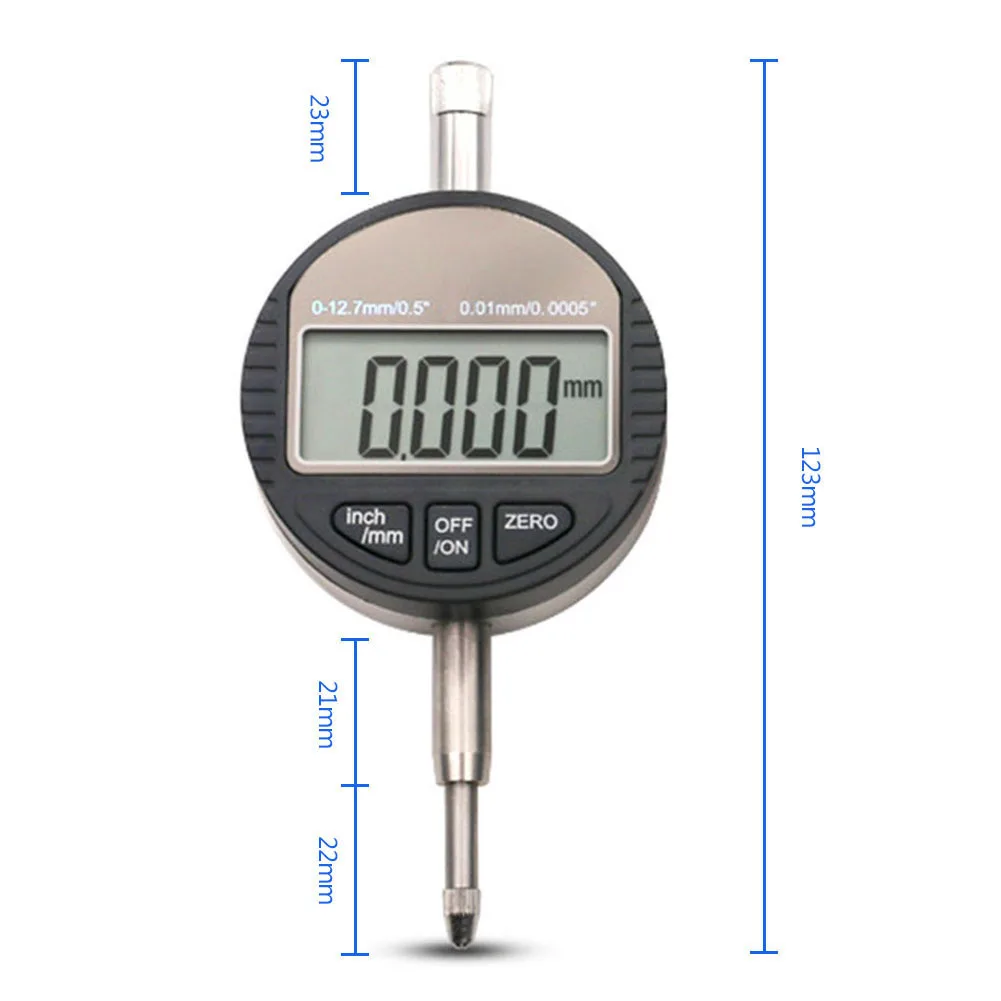 Высокоточные измерительные инструменты диапазон 0-12,7 мм/0,01 мм электронный цифровой индикатор прецизионные инструменты цифровой циферблат индикатор