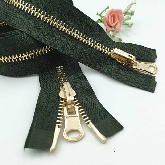 5 zippers for sewing with two sliders down jacket wind coat two sides