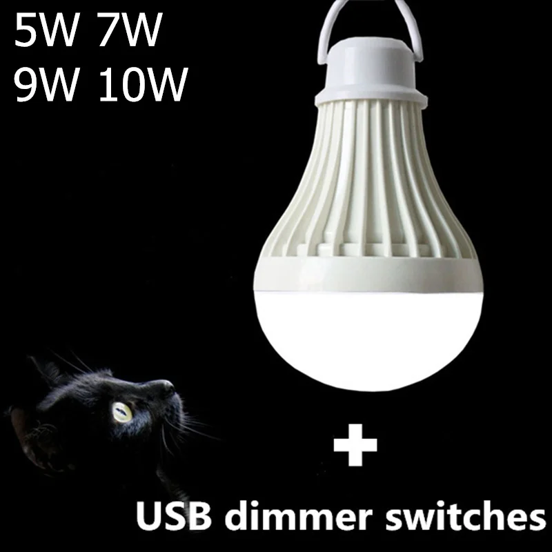 Энергосберегающий светильник ing, светодиодная лампа USB для кемпинга, рыбалки, лампа для чтения, уличный аварийный мобильный светильник 5 Вт 7 Вт 9 Вт 10 Вт