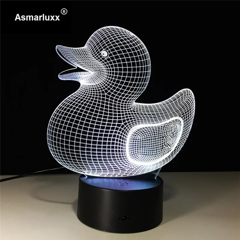 Asmarluxx Duck 3d led lamp0001