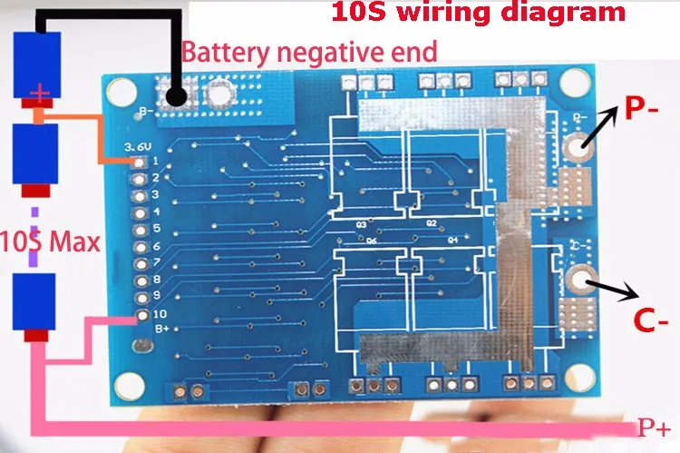 5S 20A lipo литий-полимерный BMS/PCM/PCB плата защиты батареи для 5 пакетов 18650 литий-ионный аккумулятор