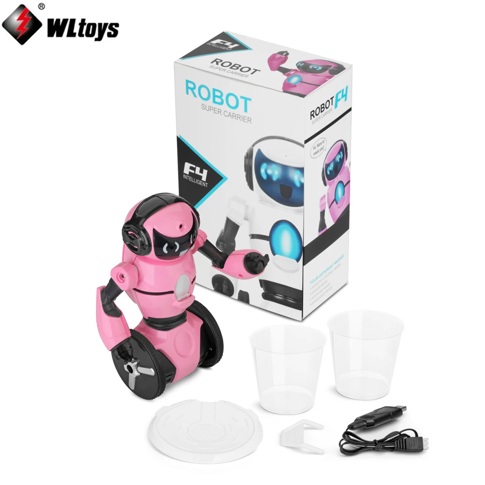 

Original WLtoys F4 WIFI Camera Intelligent Balance RC Robot APP Control Toys for Children Kids Christmas Gift Present