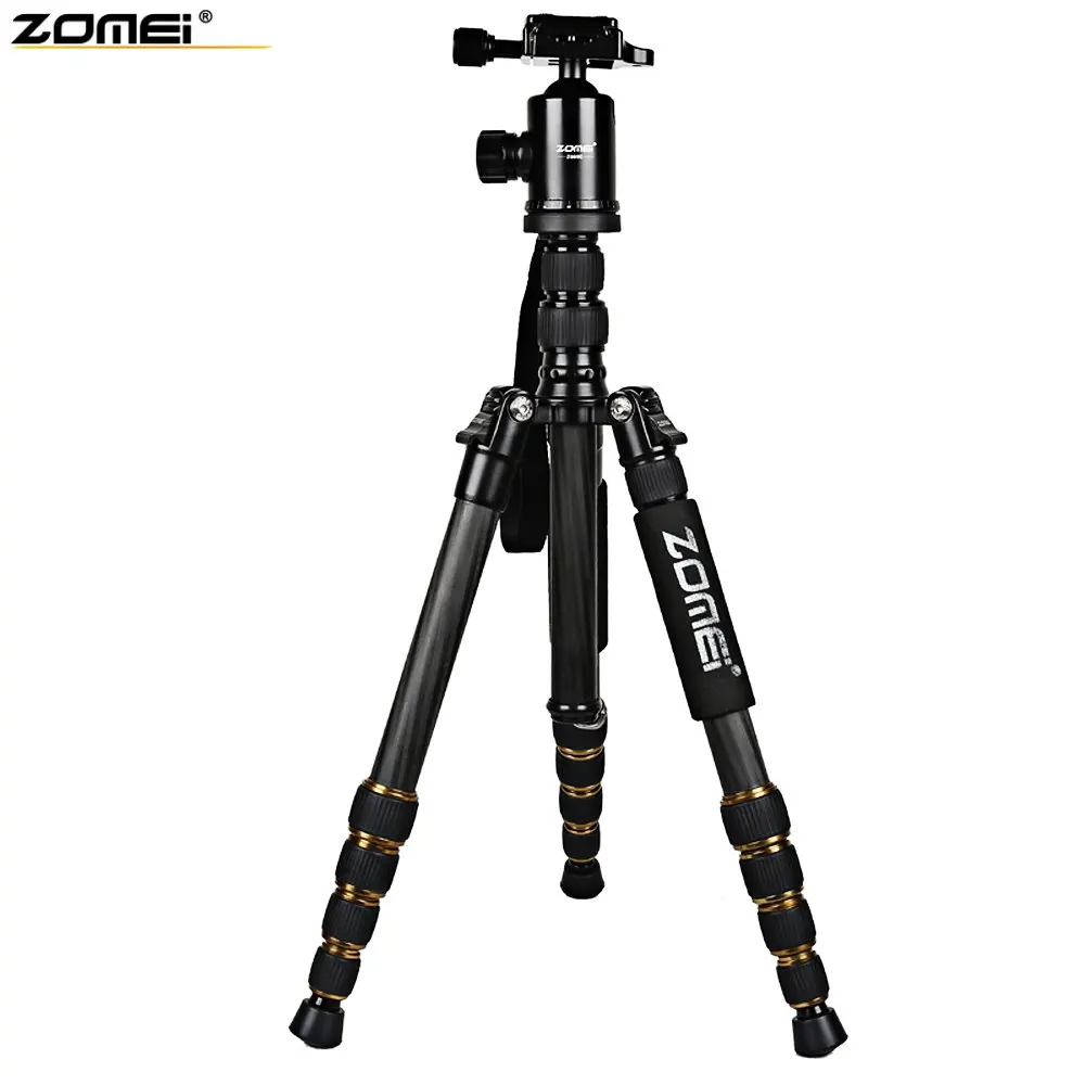 

100% Original Zomei Z699C 59.4 Inches Lightweight Professional Camera Video Carbon Filter Tripod with Bag Built-in Spirit Level