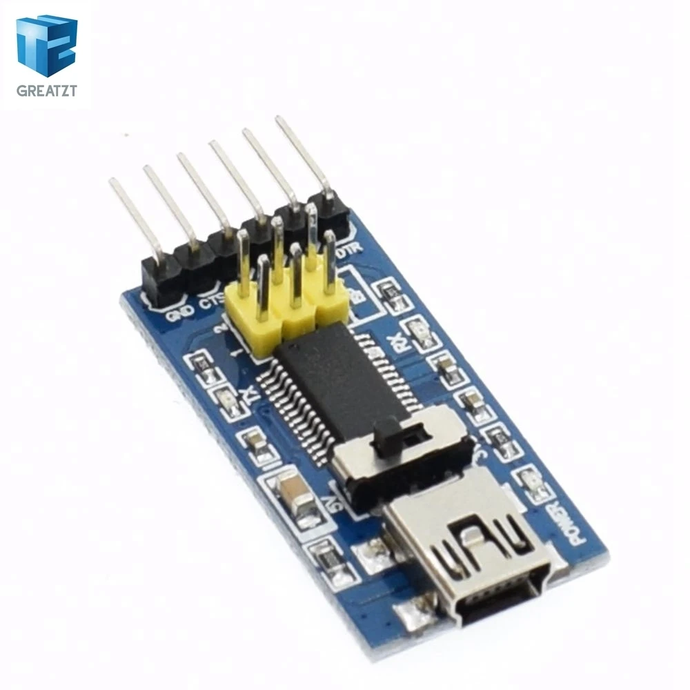 

FT232RL FTDI Basic USB to serial for pro mini download cable USB TO 232 FT232 USB to TTL module BIUE