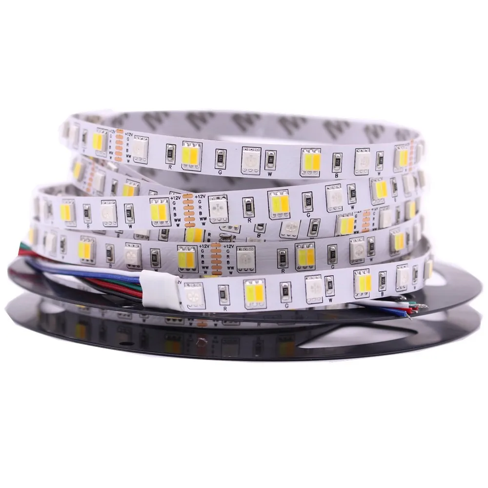 5 м Светодиодная лента, светильник RGB CCT RGBW 5050 smd, Светодиодная лента, не Водонепроницаемая светодиодная лента, светильник e Bar, праздничный декоративный светильник s 12 в 24 В