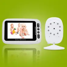 Новейший детский монитор, 3,5 дюймовый ЖК-экран, камера ночного видения для младенцев, двухстороннее аудио, датчик температуры, Эко режим, колыбельные