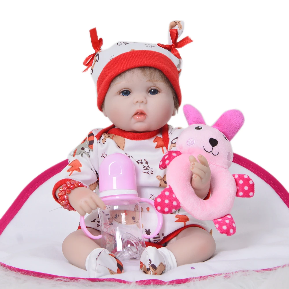 42センチメートルリアルな布ボディビニールリボーンベビードール17インチ愛らしいpremmie女の子赤ちゃんのおもちゃ子供のための就寝時の再生 クリスマスプレゼント Girl Baby Toy Reborn Baby Dolltoys For Aliexpress