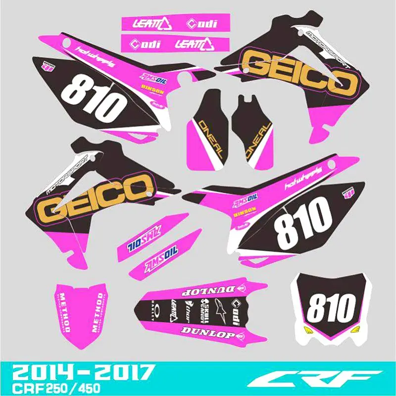 

Custom CRF250 motocross digital sticker sticker 2014-2016 &amp CRF450R CRF450 13-16 CRF 250 250R 450 450R