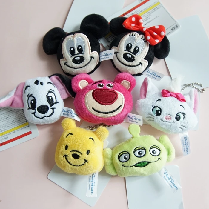 

Cute Cartoon Mickey Minnie 101 Dalmatians Lotso Alien Marie Donald Daisy Duck Brooch Accessories Plush Doll Toy Gift