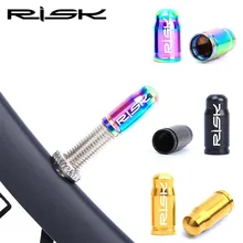 Риск Mtb/дорожный велосипед шины клапан крышка титановый колпачок на клапан PRESTA и Schrader Клапан крышка велосипед аксессуар 2 шт./лот