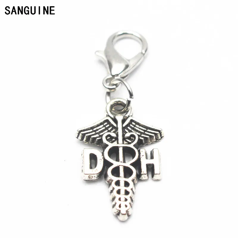 Newest 20pcs/lot DH dangle charms lobster clasp hanging charm DIY