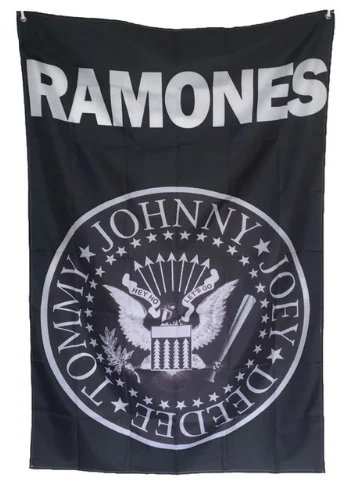 Ramones Punk Rock Band Hanging Banner Nylon Indoor Outdoor Flag