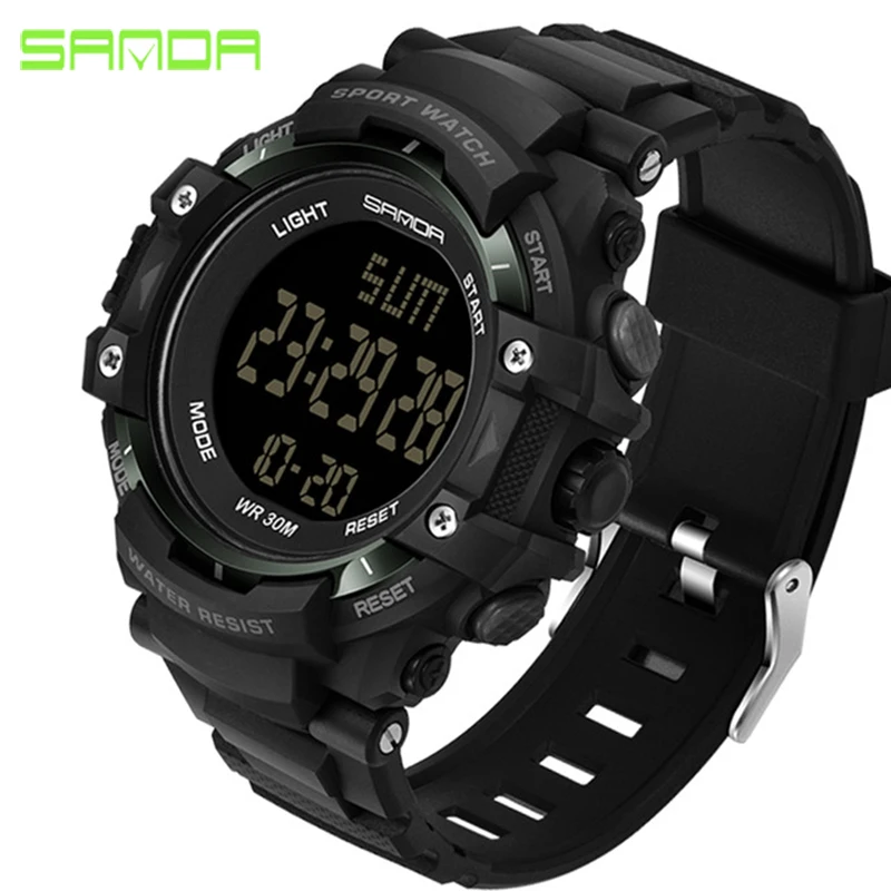 

New 2017 SANDA Luxury Brand Mens Sports Watches Waterproof Digital LED Military Watch Men Fashion Casual Electronics Clock Saat