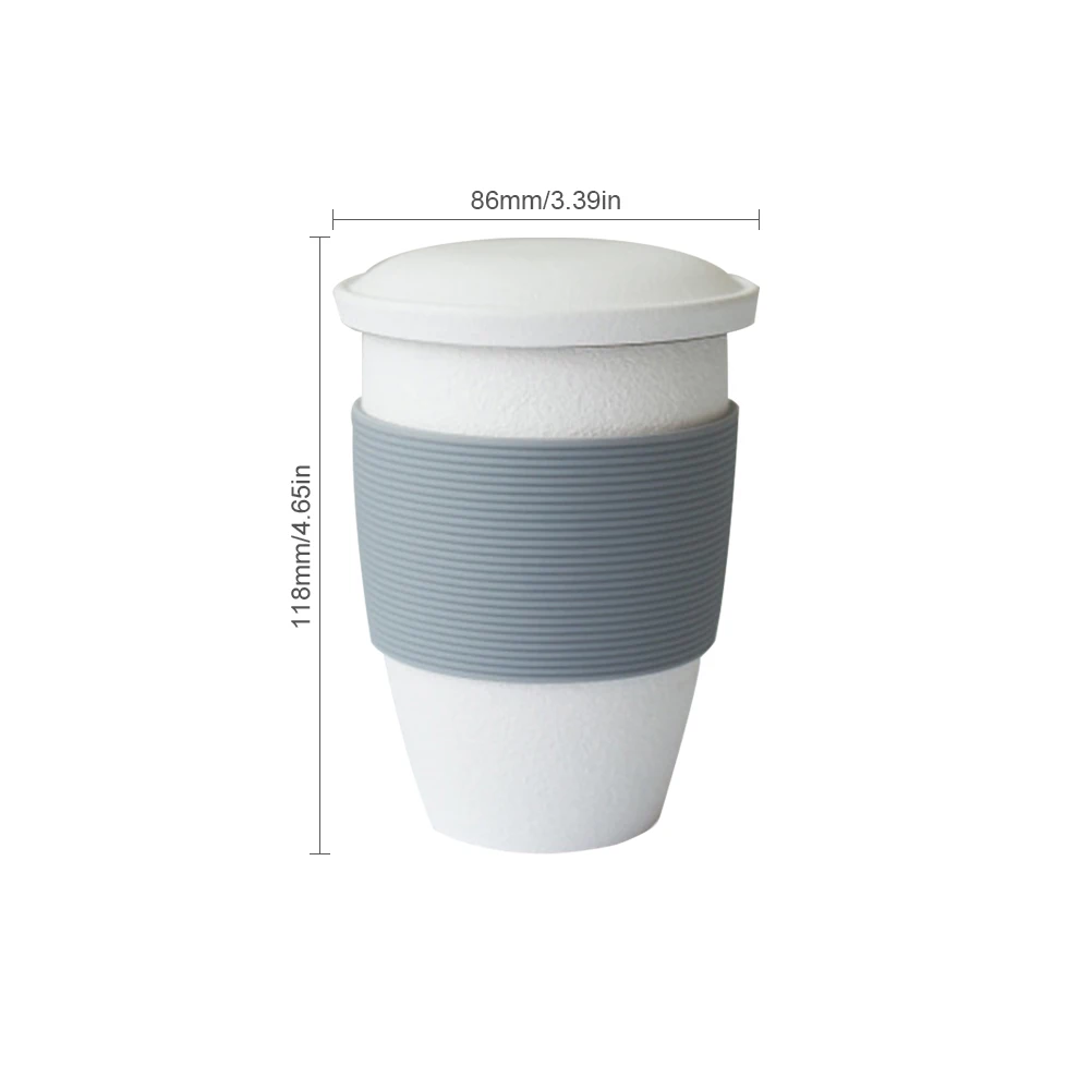 3 цвета керамическая чашка с заваркой чая и крышкой чашка для заваривания чая с антиобжигающим силикагелем кольцо