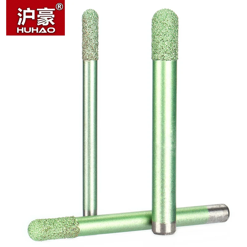  HUHAO 1PC Brazing CNC Stone Carving Router Bits Stone Carving Tools Granite Diamond Marble Engravin