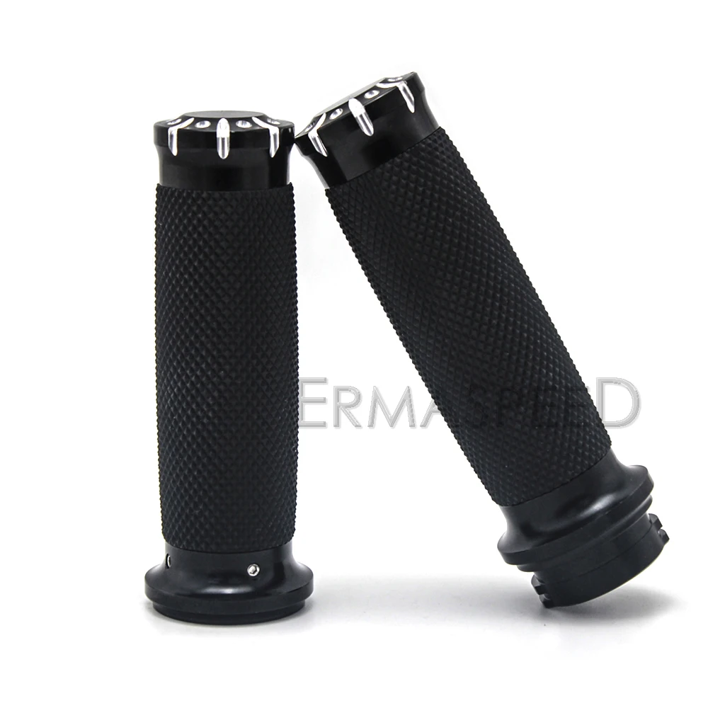 Grips Handle Black Handlebar For Harley Sportster (7)