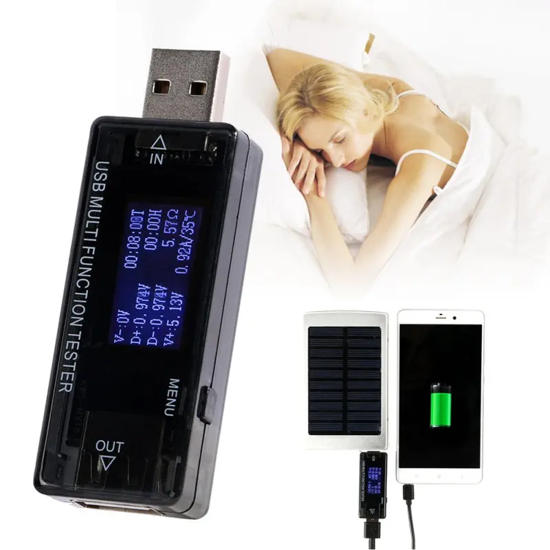 

Mini Digital Dispay 4V-30V Current Voltage Charger Capacity Tester USB Doctor QC2.0 Quick Charge Power Bank Digital Voltmeter
