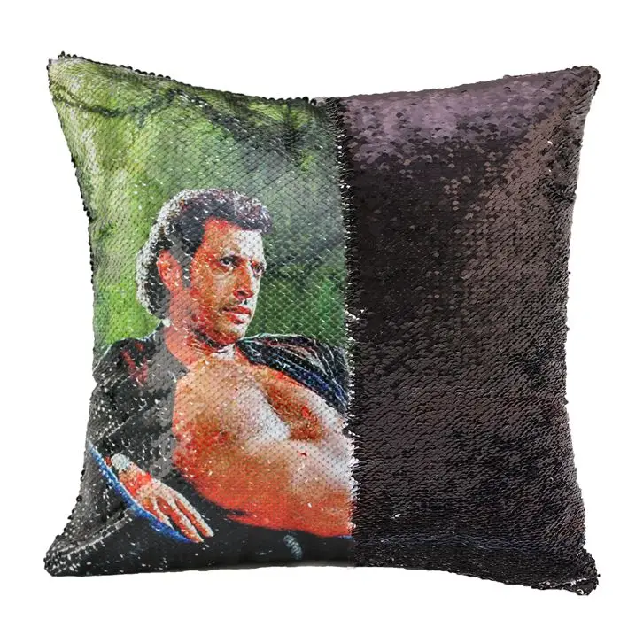 Sequin jeff goldblum pillow Clearance