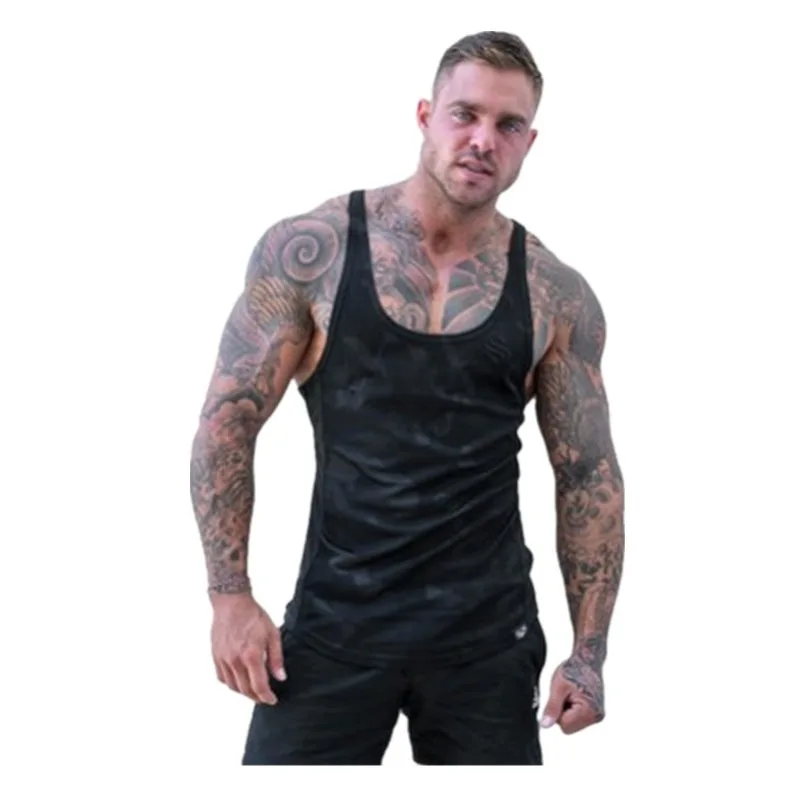 

New Mens Camouflage Tank Tops sleeveless Shirt Gyms Fitness Bodybuilding Singlet Sling Vest Male Summer Casual Fashion Clothing