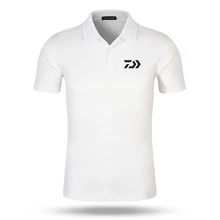 Daiwa Футболка фирменная новинка футболка-поло для рыбалки быстросохнущая дышащая Спортивная одежда для мужчин одежда для рыбалки короткий рукав Топ Футболка С рыболовным принтом