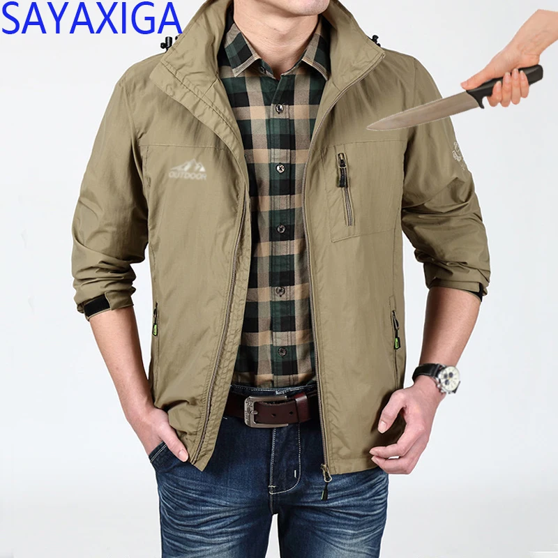 

2018Self Defense Cut Jacket Anti-Cut Anti-Knife Cut Resistant Tactical Men Jacket Cut Clothing Security hooded Soft Stab jackets