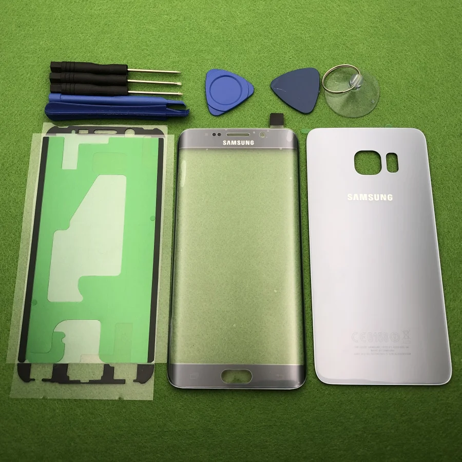 Оригинальный стеклянный объектив переднего экрана для Samsung Galaxy S6 Edge Plus G928 G928F +