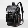 New Pu Leather Backpacks Fashion Vintage Notebook Laptop Backpack Male Large Capacity Backpacks for Men and Women Casual Bags 1