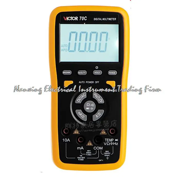 Fast arrival True RMS VICTOR 70C 3 5 / 6Key Touch Digital Multimeter Resistance Capacitance Victor Multimeter
