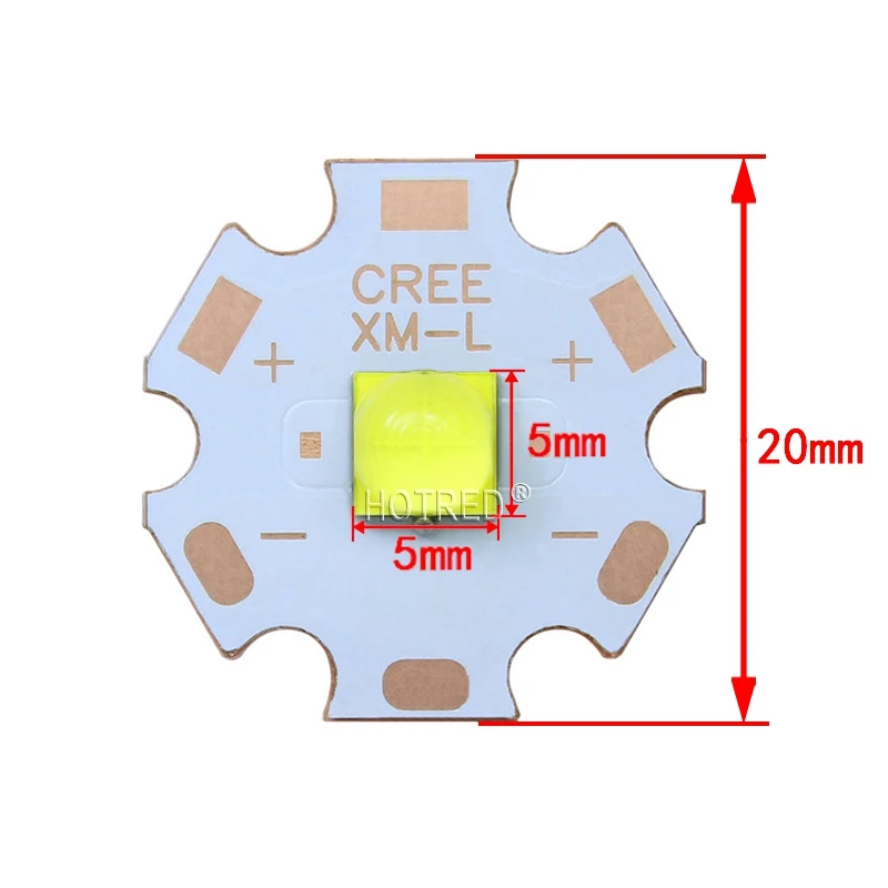 Комплект CREE XHP50.2 3 в 2-го поколения холодный белый 6500-7000 к светодиодный диодный шарик лампа 3 в версия 6А с 20 мм 16 мм DTP медь MCPCB