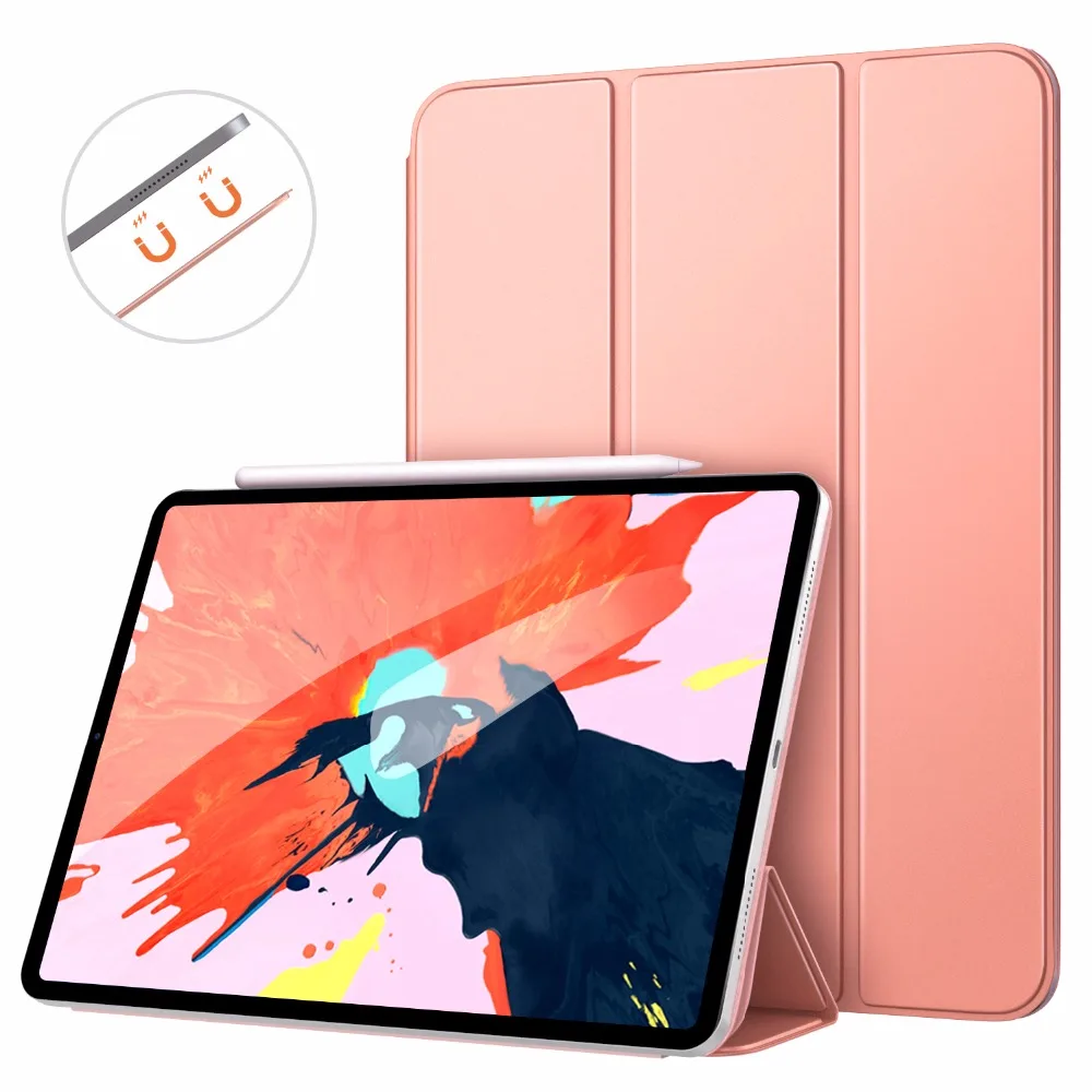 

MoKo Case For iPad Pro 12.9 2018[Support Magnetically Attach Charge/Pair] Slim Lightweight Smart Shell Stand Cover with Magnetic