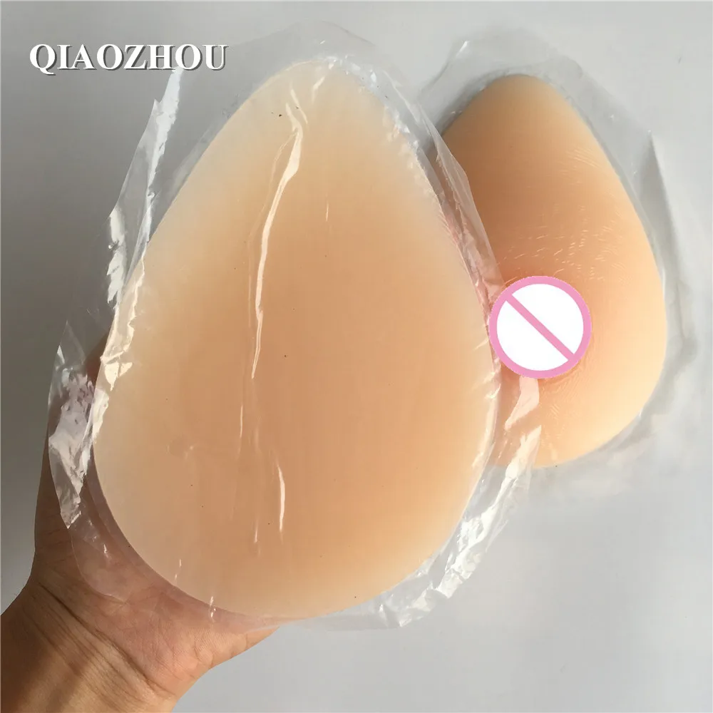 

XS 400 g self adhesive crossdresser breast forms realistic soft silicone breasts bra pad nude skin suntan two colors